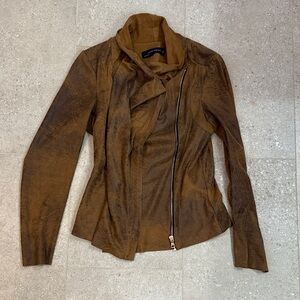 Zara Women’s Medium Faux Suede Zip Jacket